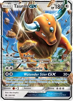 Tauros GX, Sonne & Mond No. 100 Normal