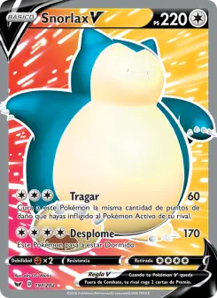 Snorlax V, Espada y Escudo Nº 197 Holo