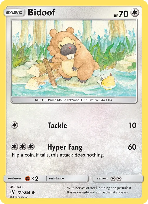 Bidoof, Unified Minds Nº 171