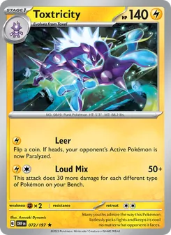 Toxtricity, Obsidian Flames Nº 072 Holo