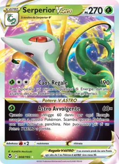 Serperior V ASTRO, Tempesta Argentata No. 008 Holo