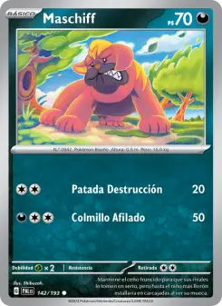 Maschiff, Evoluciones en Paldea Nº 142 Normal