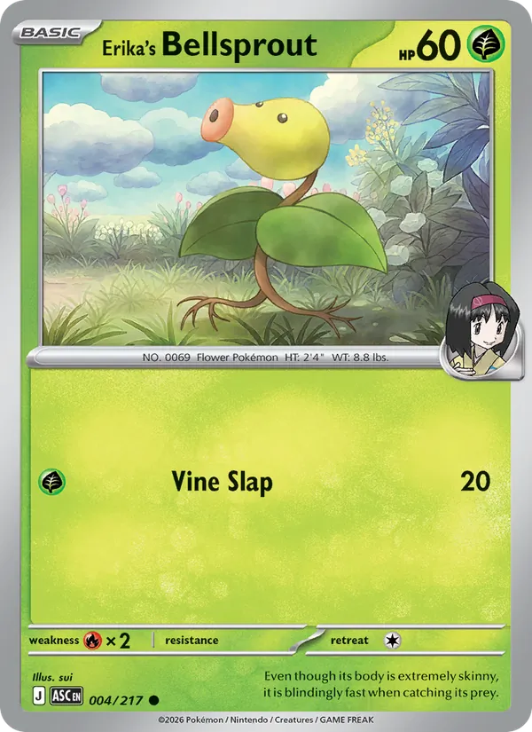 Erika's Bellsprout, Ascended Heroes No. 004