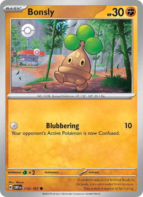 Bonsly, Obsidian Flames Nº 110