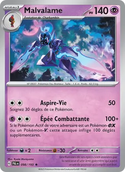 Malvalame, Évolutions à Paldea No. 098 Holo