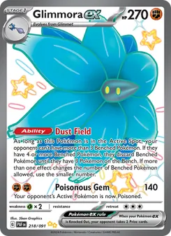 Glimmora ex, Paldean Fates No. 218 Holo