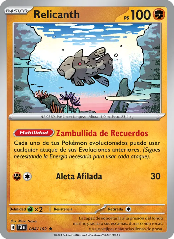 Relicanth, Fuerzas Temporales No. 084