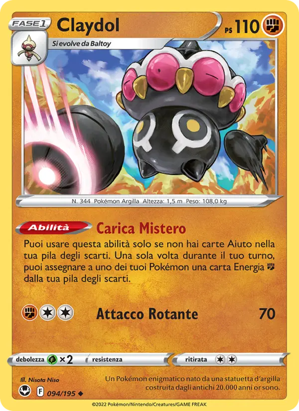 Claydol, Tempesta Argentata No. 094