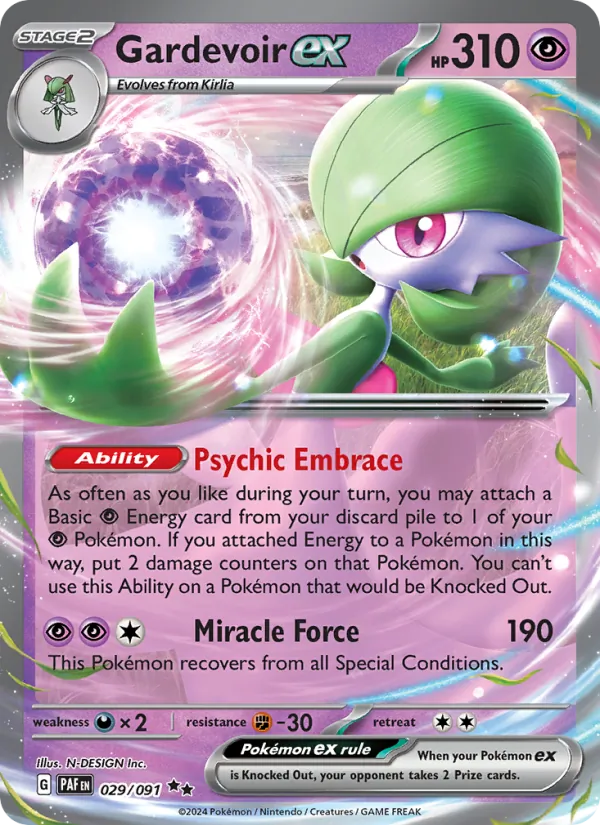 Gardevoir ex, Paldean Fates Nº 029