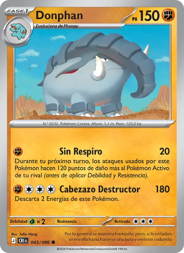 Donphan, Caos Creciente No. 045