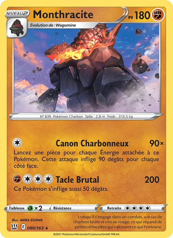 Monthracite, Styles de combat Nº 80