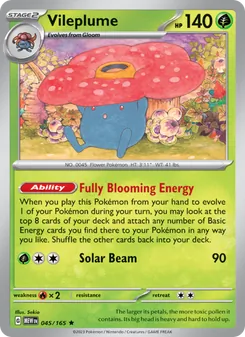 Vileplume, 151 No. 045 Holo