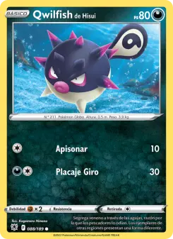 Qwilfish de Hisui, Resplandor Astral No. 088 Normal