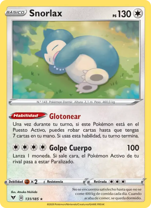 Snorlax, Voltaje Vívido Nº 131