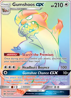 Gumshoos GX, Sun & Moon No. 157 Normal