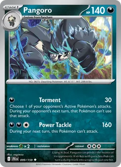 Pangoro, Journey Together No. 099 Normal
