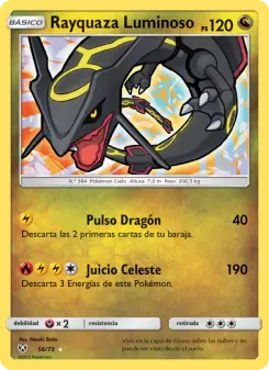 Rayquaza Luminoso, Leyendas Luminosas Nº 56 Normal
