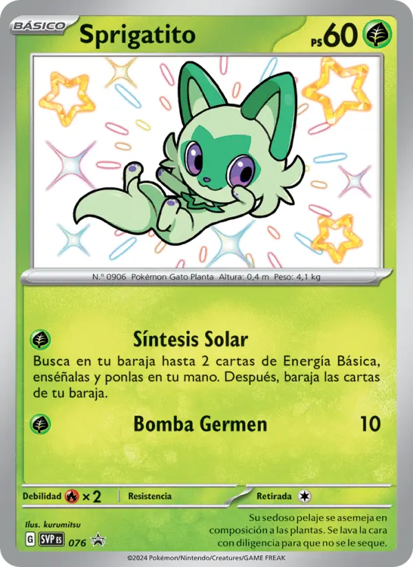 Sprigatito, SVP Black Star Promos Nº 076