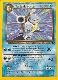 Tortank obscur, Team Rocket Nº 20 Normal