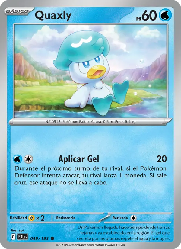 Quaxly, Evoluciones en Paldea No. 049