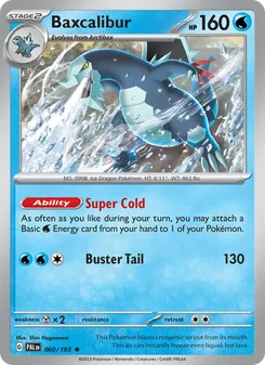 Baxcalibur, Paldea Evolved No. 060 Holo