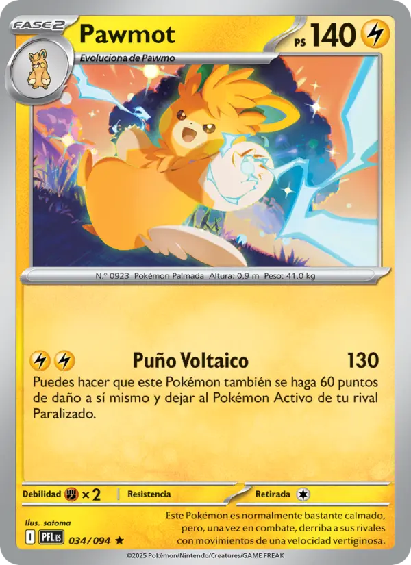 Pawmot, Fuegos Fantasmales Nº 034