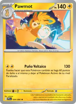 Pawmot, Fuegos Fantasmales No. 034 Holo