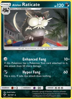 Alolan Raticate, Burning Shadows Nº 82 Normal