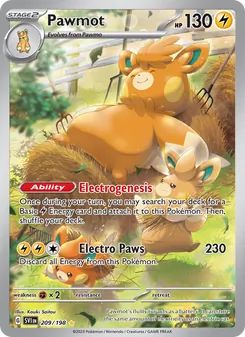 Pawmot, Scarlet & Violet No. 209 Holo