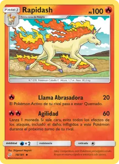 Rapidash, Union de Aliados No. 18 Normal