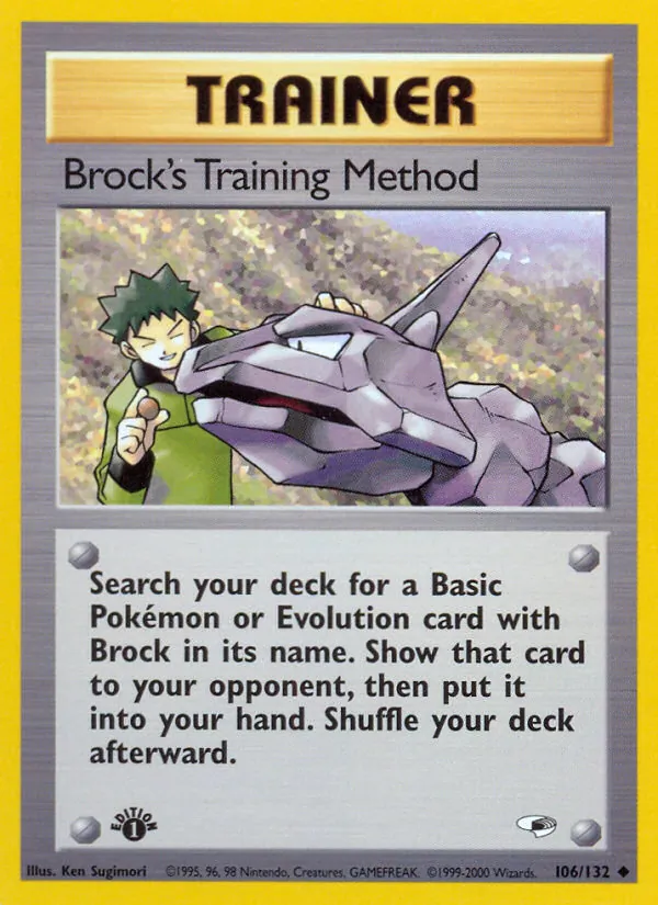Brock's Training Method, Gym Heroes Nº 106