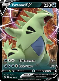 Tyranocif V, Poing de Fusion Nº 158 Holo