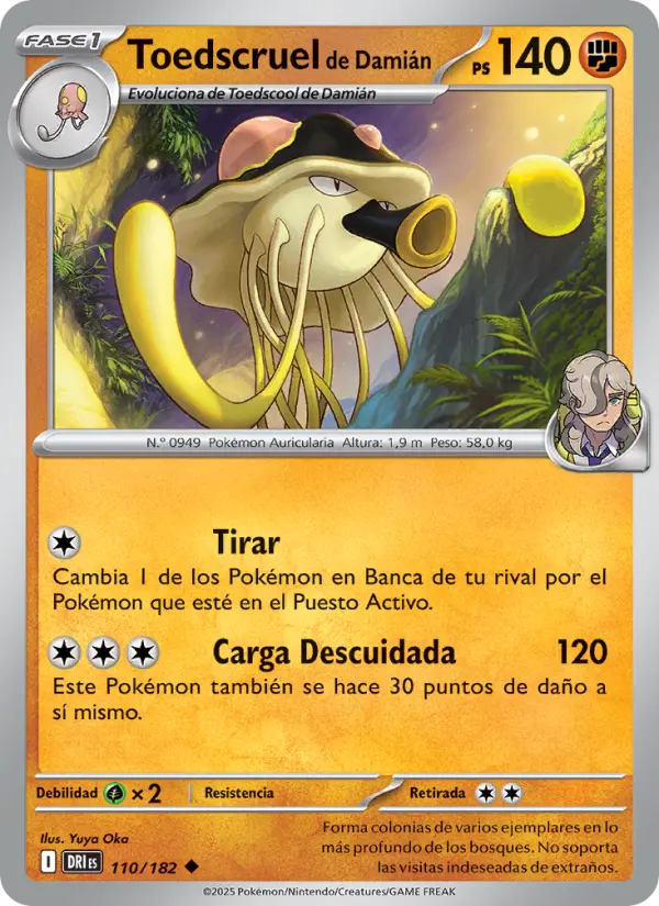 Toedscruel de Damián, Rivales Predestinados No. 110