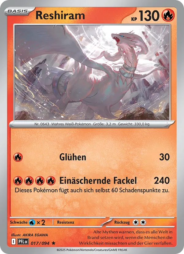 Reshiram, Fatale Flammen No. 017