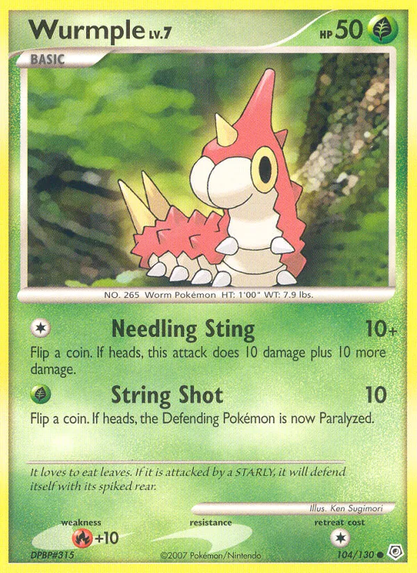 Wurmple, Diamond & Pearl No. 104