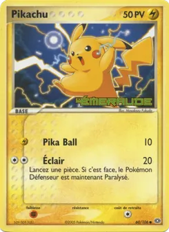 Pikachu, EX Émeraude No. 60 Normal