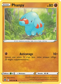 Phanpy, Tempête Argentée No. 091 Normal