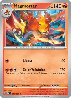 Magmortar, Destinos de Paldea No. 010 Holo