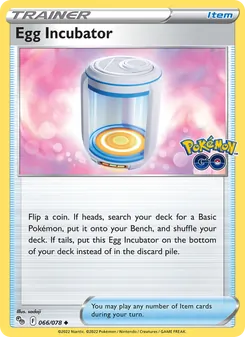 Egg Incubator, Pokémon GO No. 066 Normal