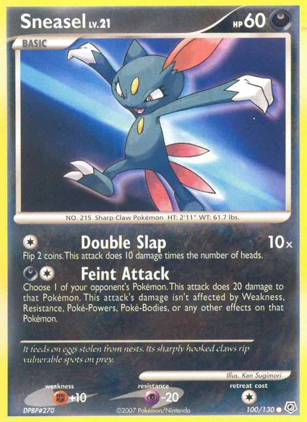 Sneasel, Diamond & Pearl Nº 100