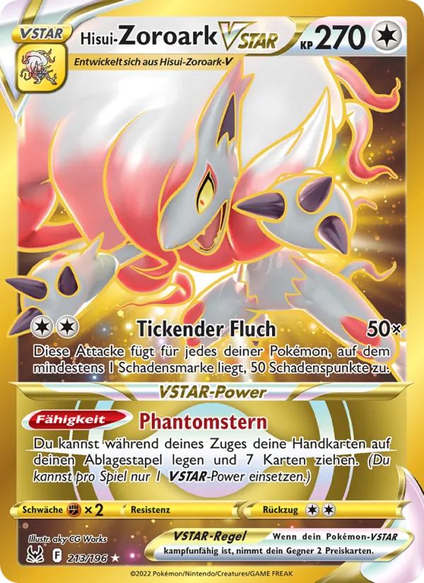 Hisui-Zoroark VSTAR, Verlorener Ursprung Nº 213