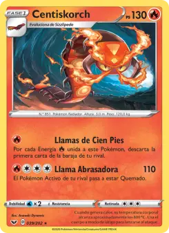 Centiskorch, Espada y Escudo No. 39 Normal