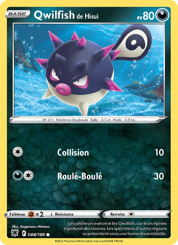 Qwilfish de Hisui, Astres Radieux Nº 088