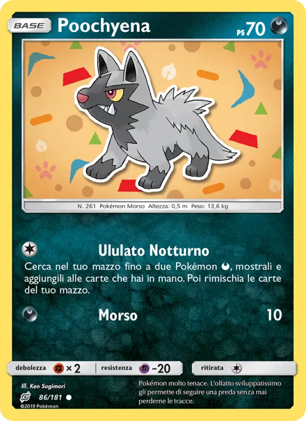 Poochyena, Gioco di Squadra Nº 86