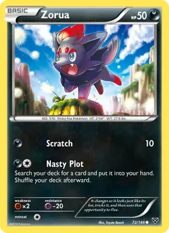 Zorua, XY Nº 72 Normal