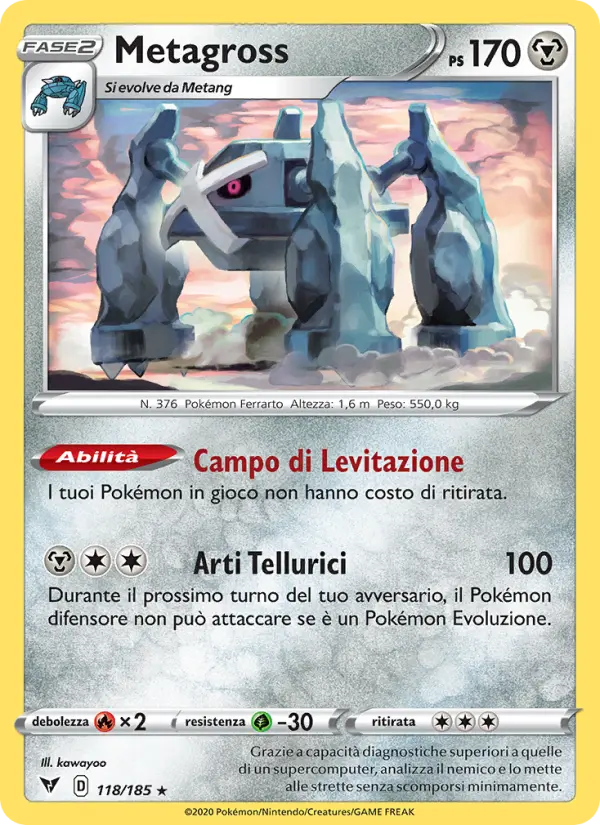 Metagross, Voltaggio Sfolgorante No. 118