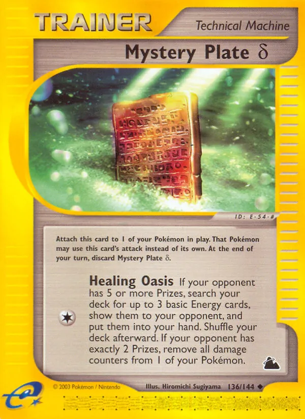 Mystery Plate Delta, Skyridge Nº 136