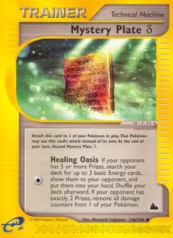 Mystery Plate Delta, Skyridge Nº 136 Normal