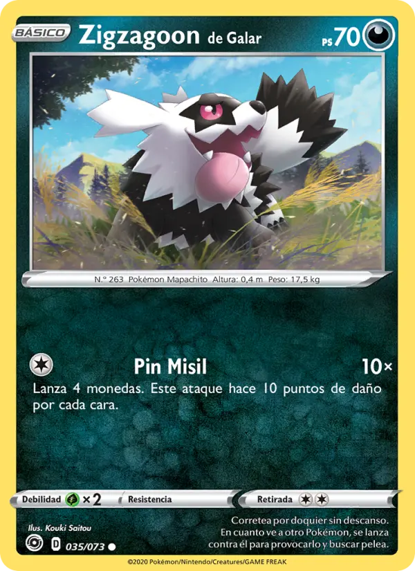 Zigzagoon de Galar, Camino de Campeones No. 35