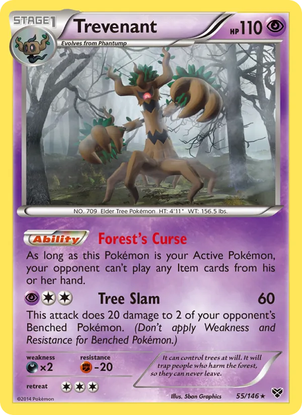 Trevenant, XY Nº 55